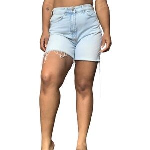 High Waisted Denim Cutoffs